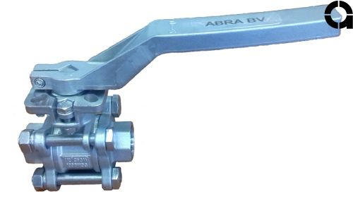 Кран шаровой резьбовой с ISO фланцем SS316 ABRA-BV11-040