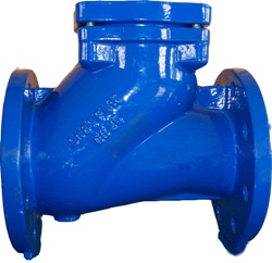 Обратный клапан для канализации и пр. ABRA-D-022-NBR-350 Ру16