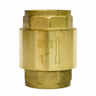 Клапан обратный пружинный STI 25 (латунное уплотнение) фото 4