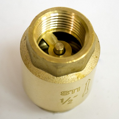 Клапан обратный пружинный STI 15 (латунное уплотнение) фото 2