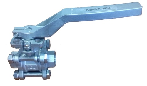 Кран шаровой резьбовой с ISO фланцем SS316 ABRA-BV11-020